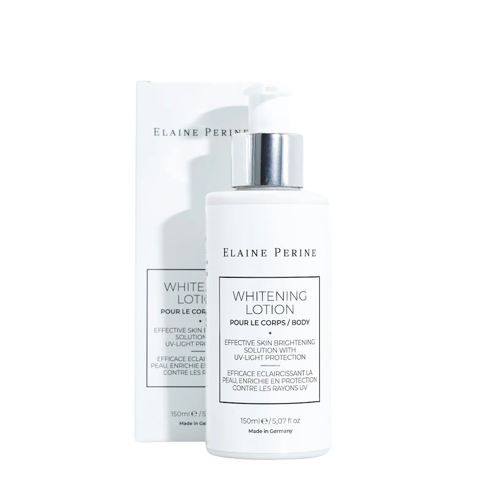 Elaine_Perine_Whitening_Body_Lotion_AHA_niacinamide_150ml_Axmer_Dermashop_vegan Valgendav keha kreem Elaine Perine AHA ja niatsiinamiidiga, särav, vegan, whitening body lotion